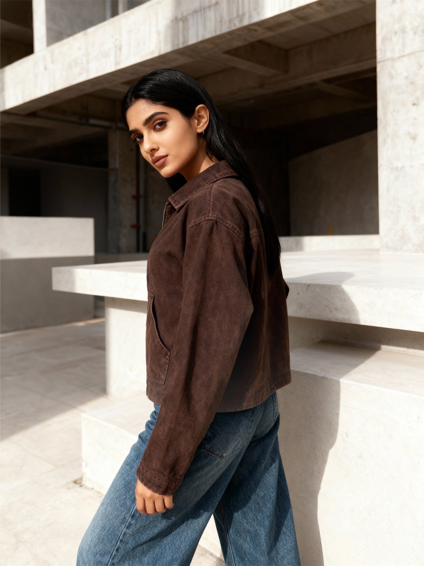 Chocolate Brown Denim