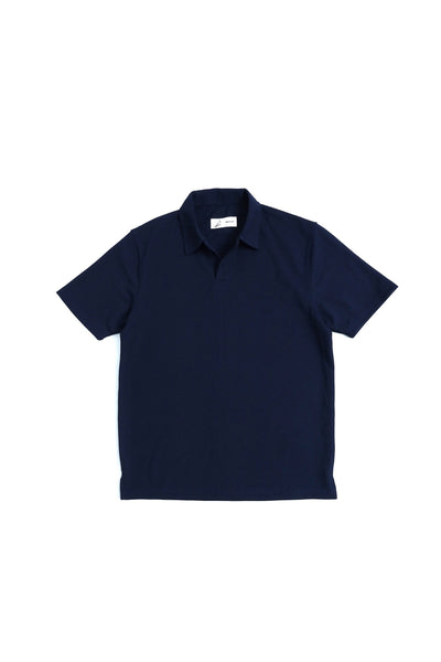 Knitted Polo - Navy Blue