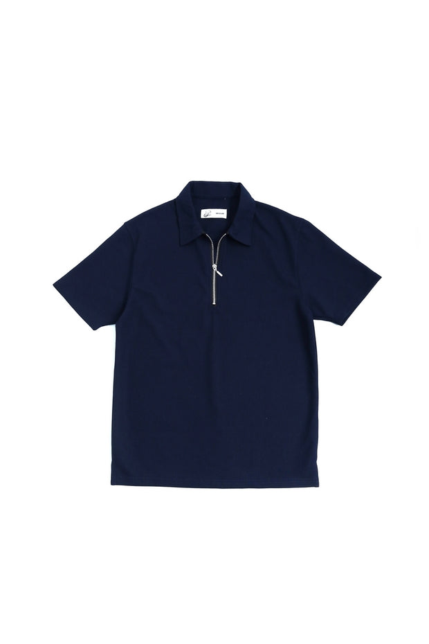 Zip Flow Polo - Navy Blue