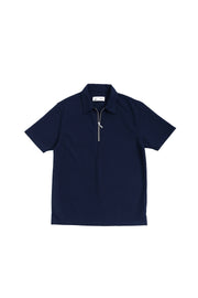 Zip Flow Polo - Navy Blue