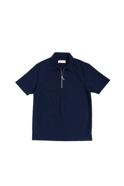 Zip Flow Polo - Navy Blue