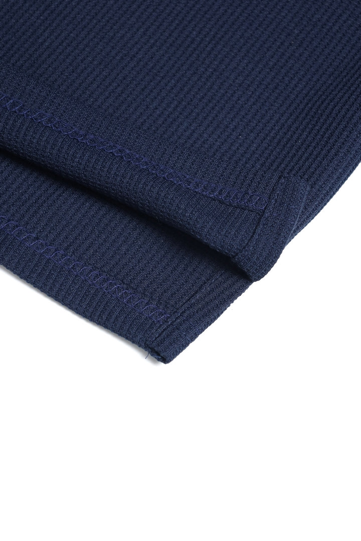 Knitted Polo - Navy Blue