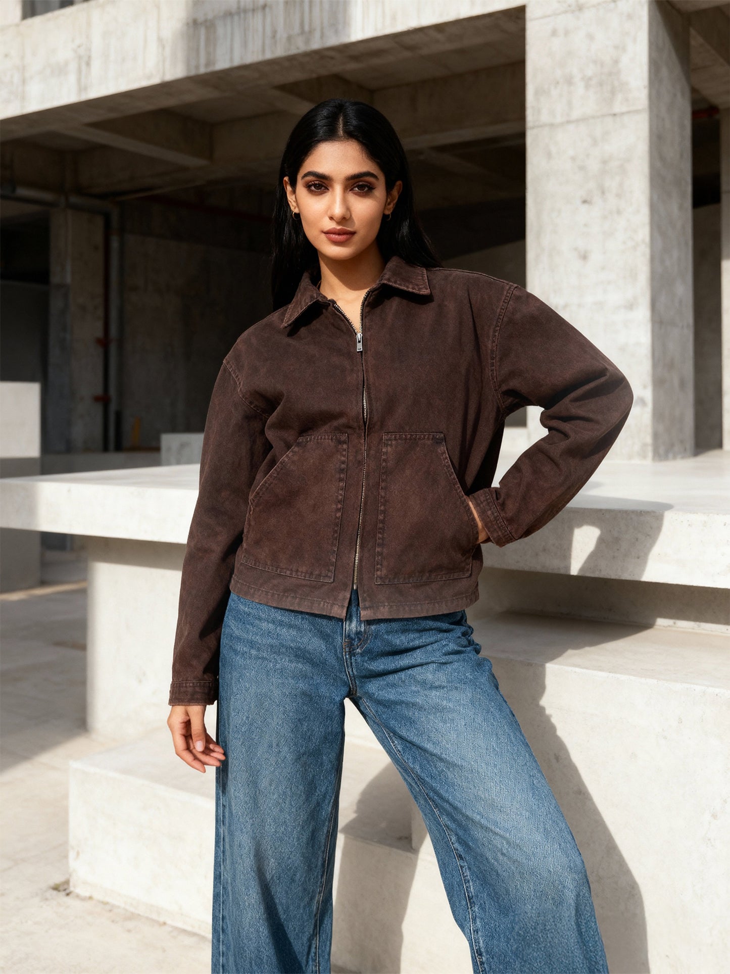 Chocolate Brown Denim