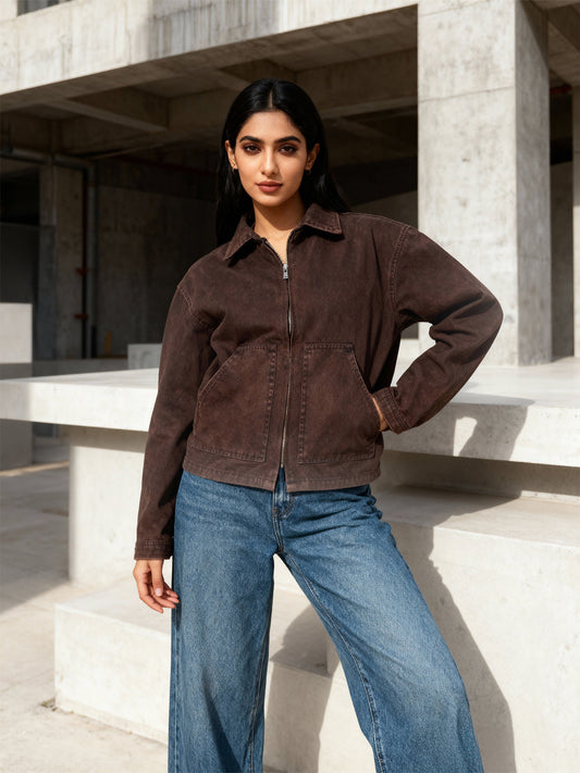 Chocolate Brown Denim