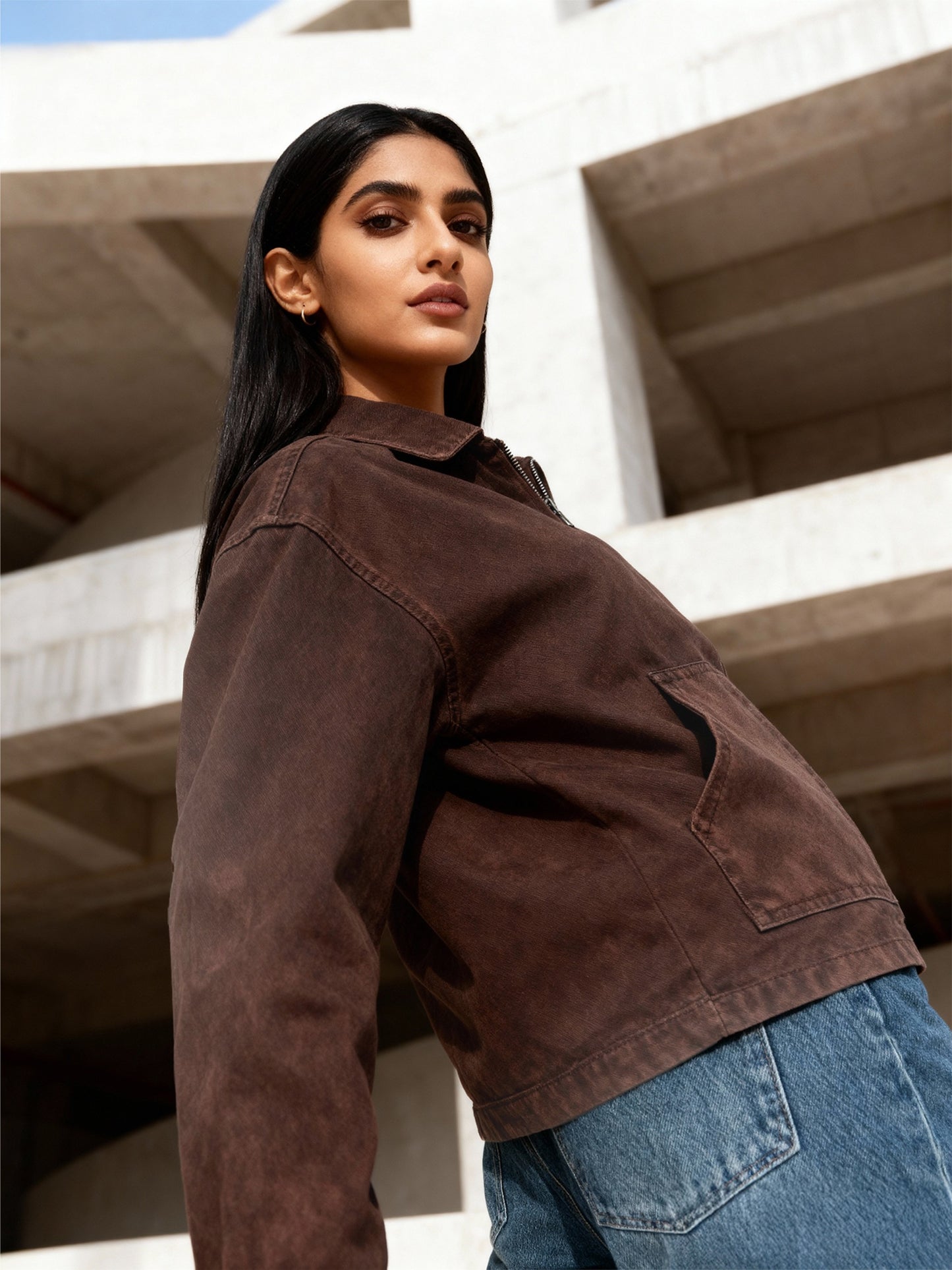 Chocolate Brown Denim